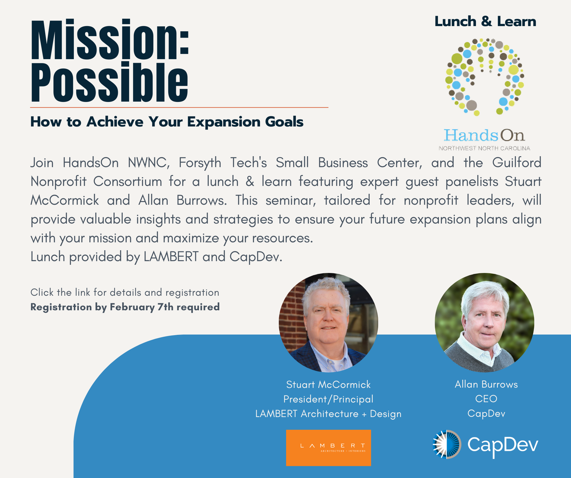 Lunch & Learn Seminar: “Mission Possible: How to Achieve Your Expansion Goals”